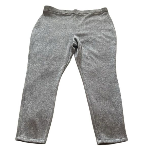 NEW Express Gray High Waisted Knit Kit Pants Size XL - Picture 1 of 13